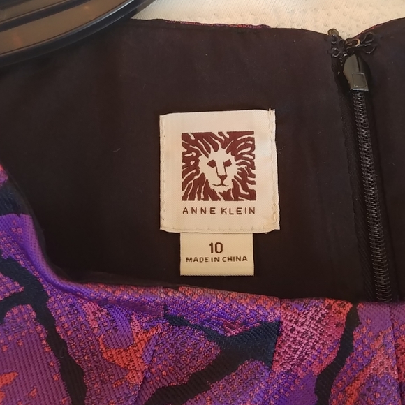 Anne Klein, 10, Purple, Sleeveless, Sheath Dress - Picture 16 of 16